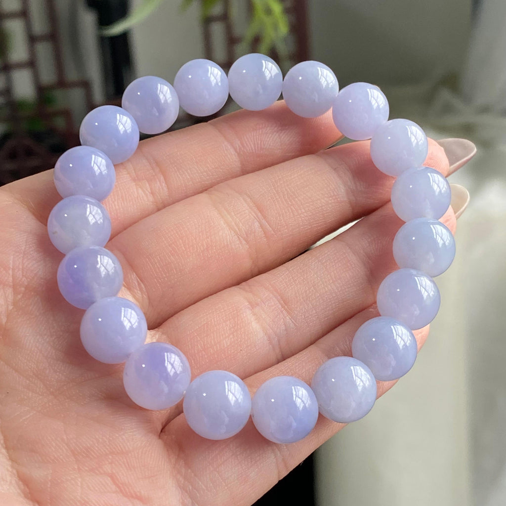 细糯种紫罗兰单圈手串（19颗）（yc196881）