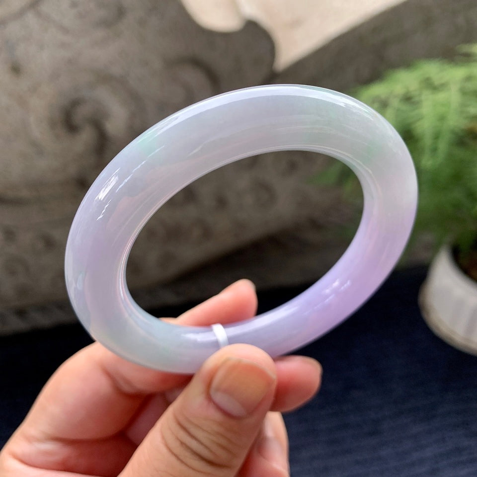 细糯种春彩圆条手镯（53.7mm）（yc091794）