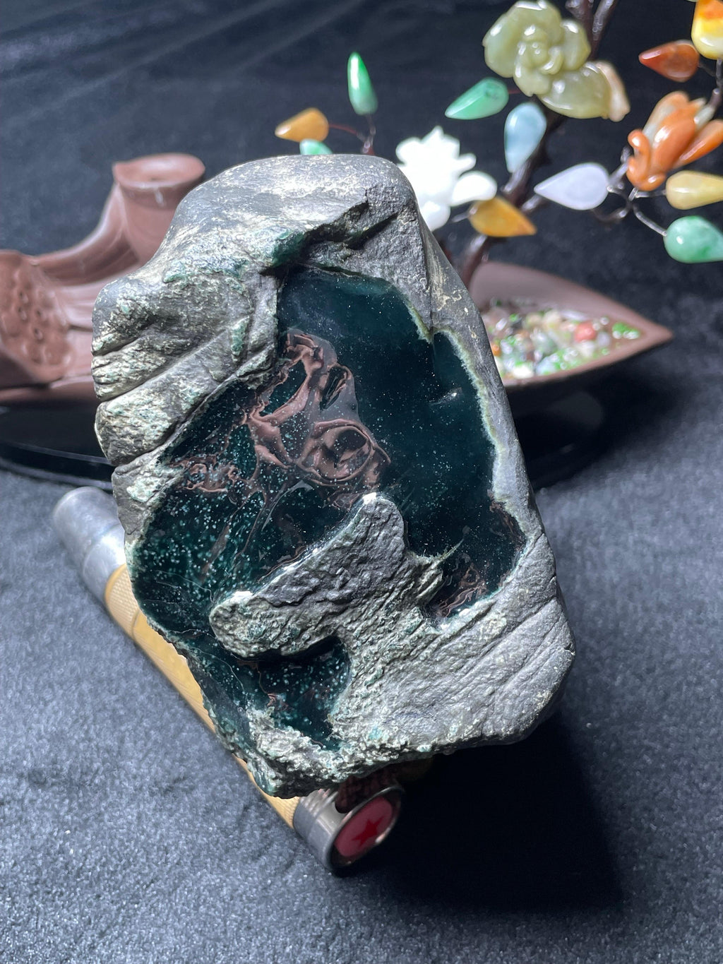 极品南齐脱沙开窗雪花棉蓝墨（yc499707）