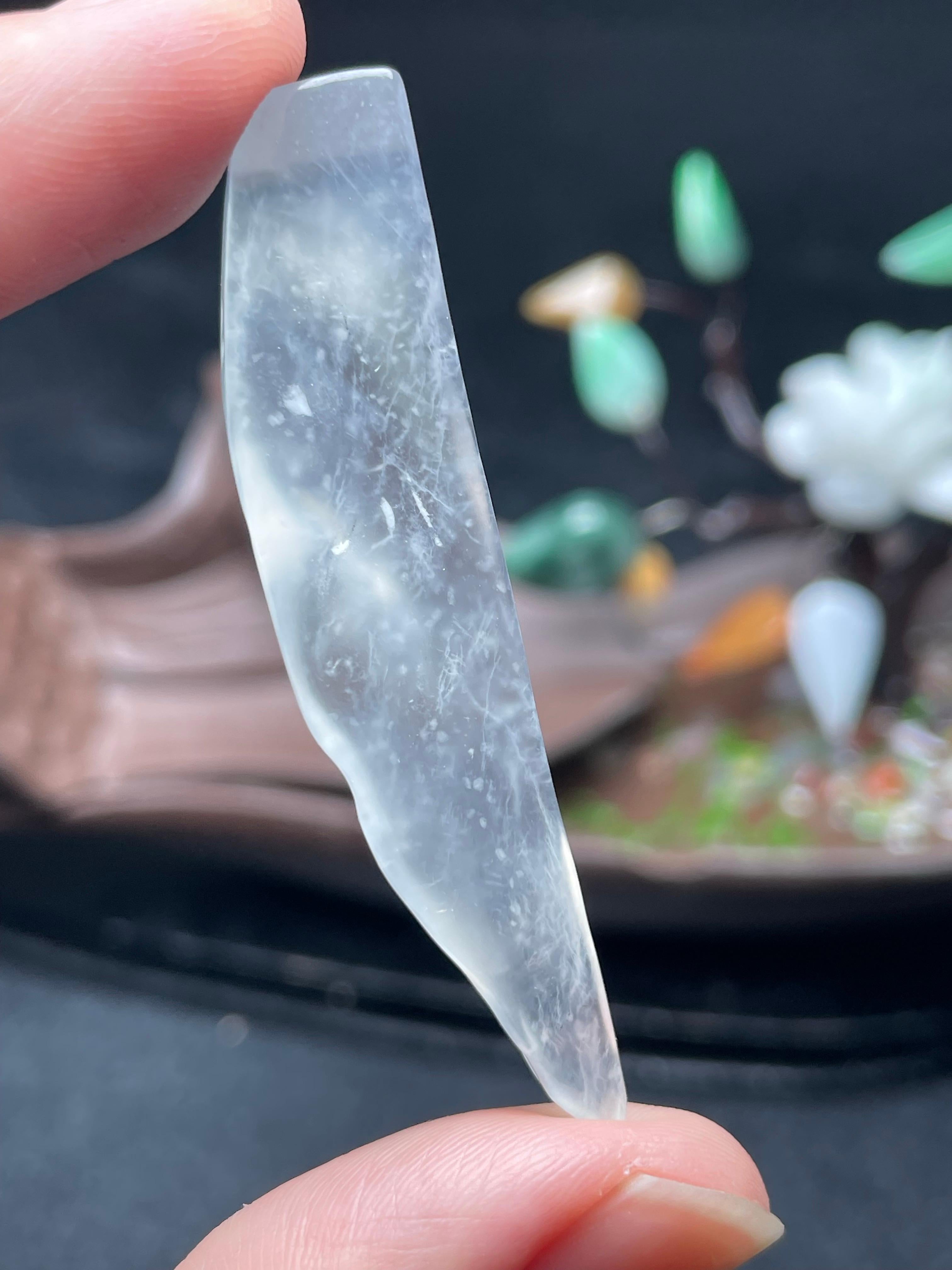 高冰雪花棉随形片料（yc529894）