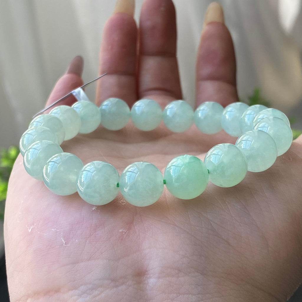 糯冰种晴底单圈手串（19颗）（yc202991）