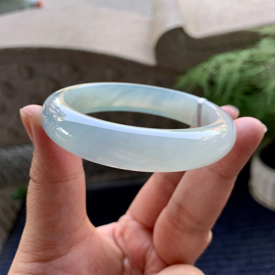 糯冰种晴底平安镯（56.3mm）（yc093815）