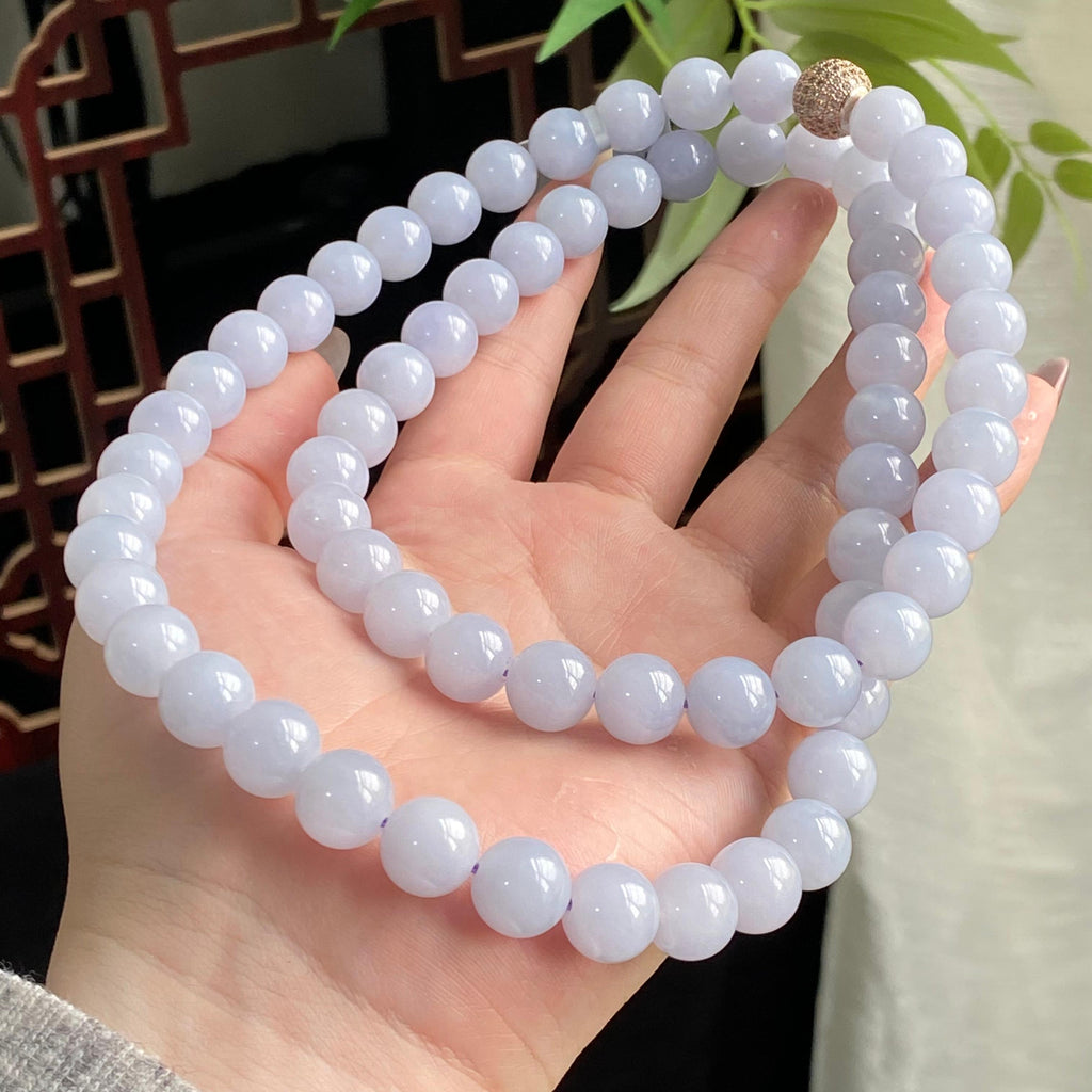 细糯种紫罗兰珠链（66颗）（yc195572）