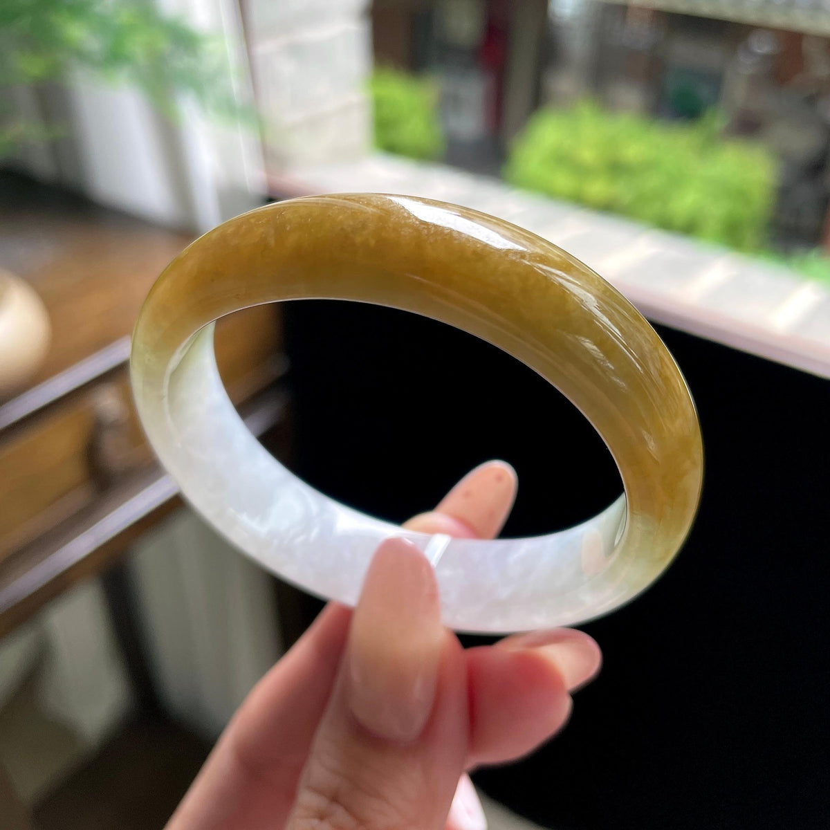 糯种黄翡贵妃 53.5圈 天然缅甸A货翡翠（yc696409）