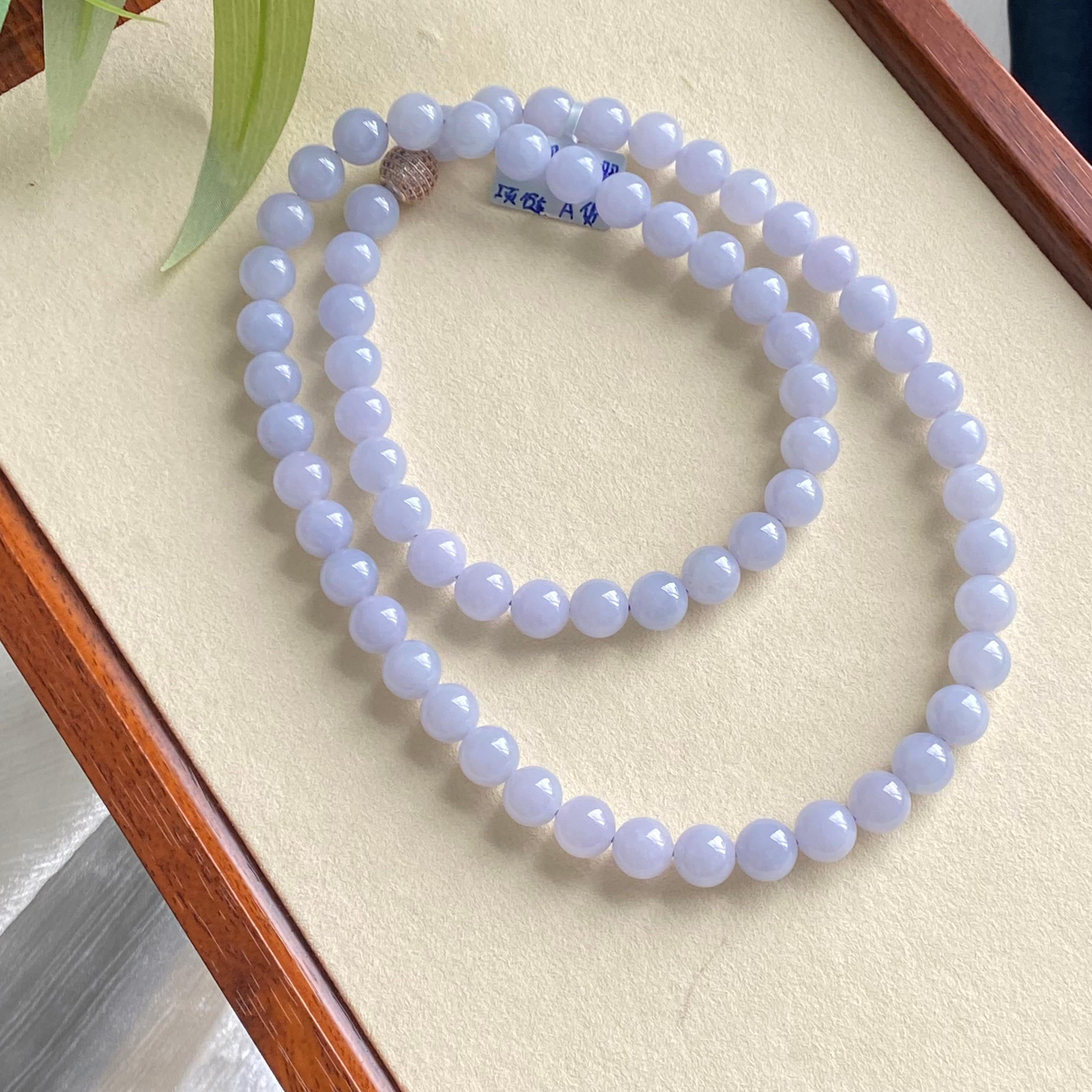 细糯种紫罗兰珠链（66颗）（yc195572）