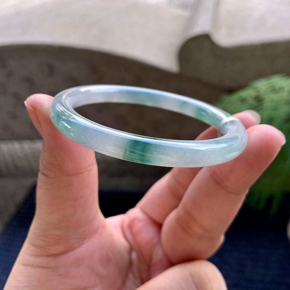 细糯种飘花圆条手镯（53.3mm）（yc116156）