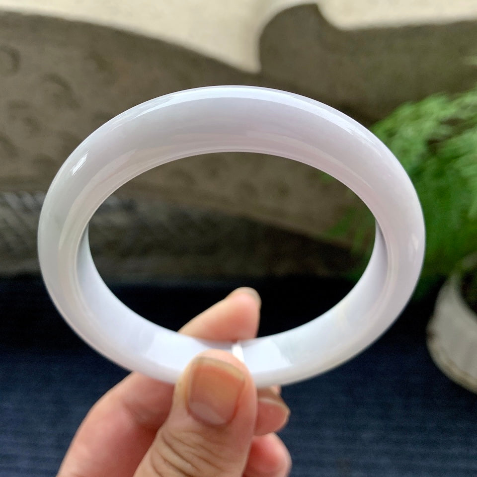 糯种淡紫罗兰平安镯（60mm）（yc113135）