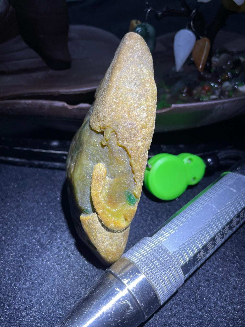 大马坎开窗黄加绿牌子料（yc706684）