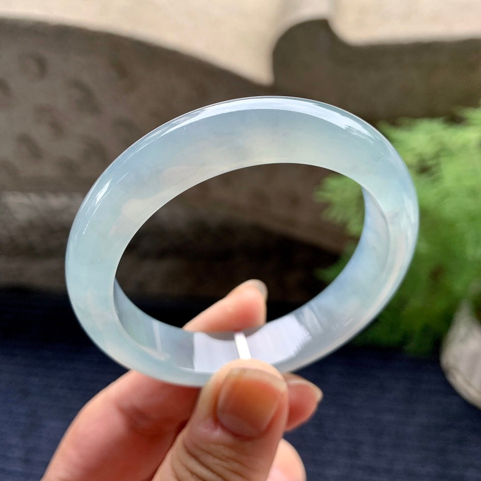 糯冰种晴底平安镯（52.8mm）（yc096226）