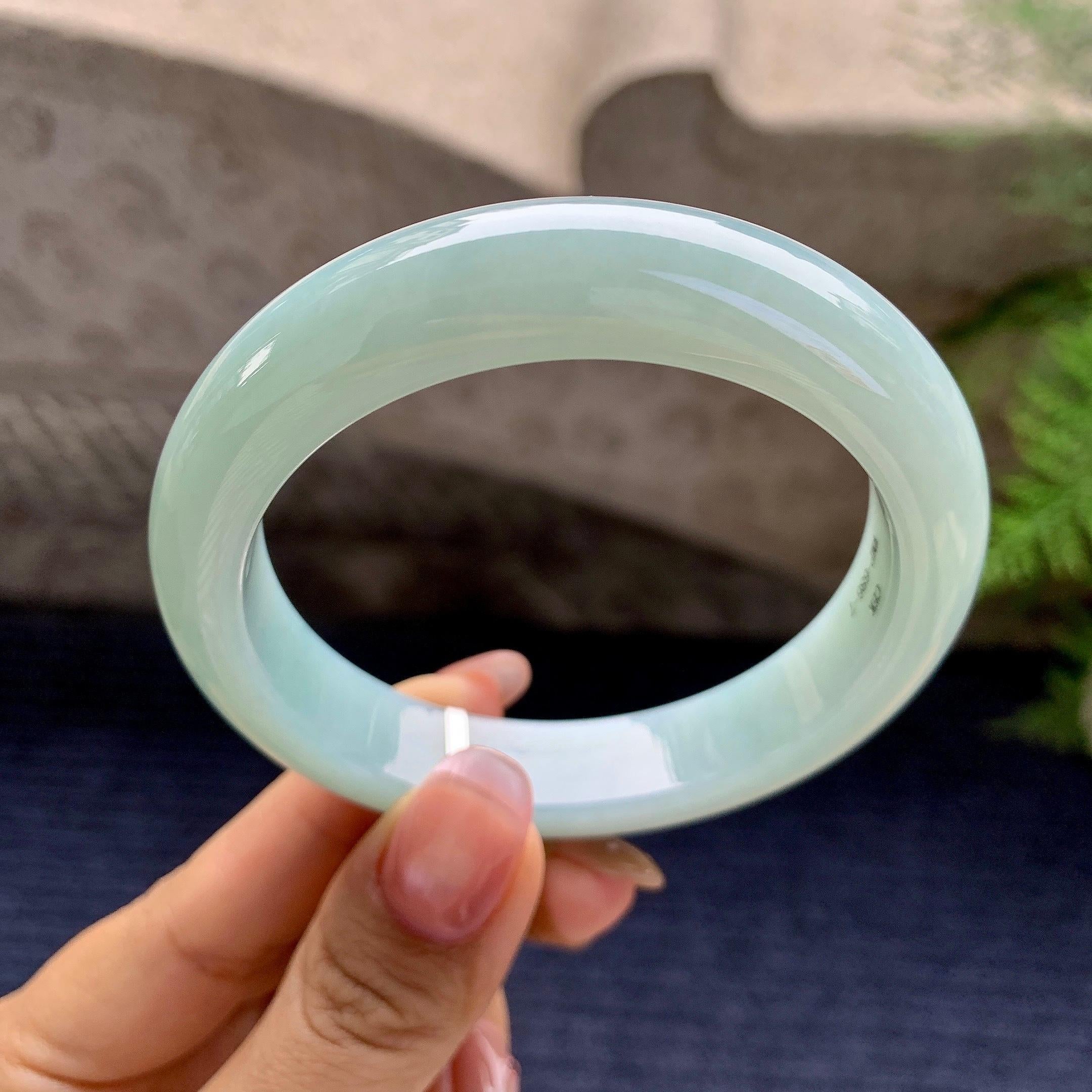 细糯种晴底平安镯（56mm）（yc280883）