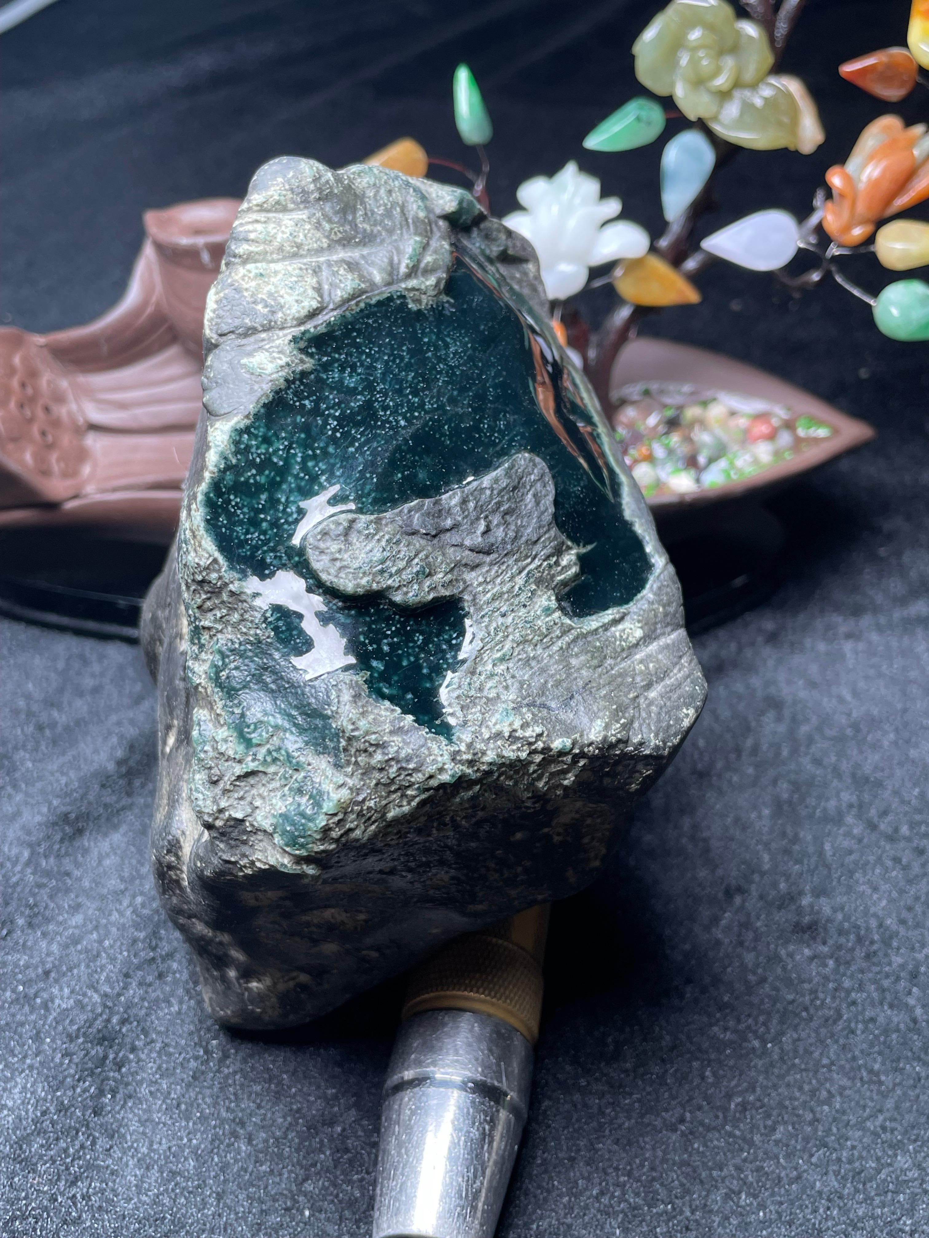 极品南齐脱沙开窗雪花棉蓝墨（yc499707）
