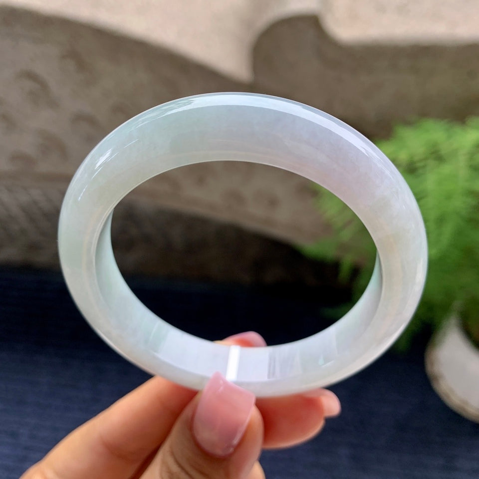 细糯种带底色平安镯（54.2mm）（yc090099）