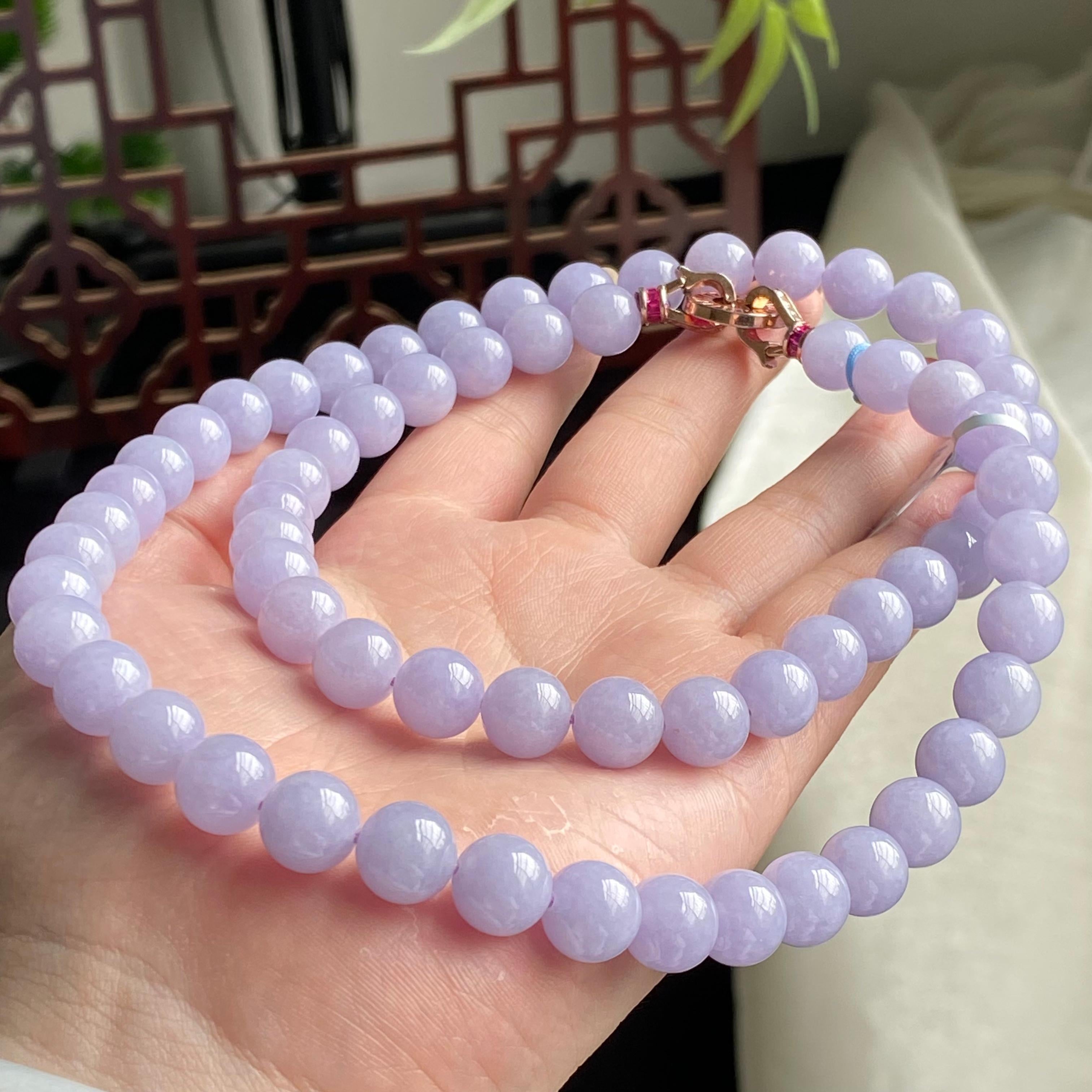 细糯种紫罗兰珠链（66颗）（yc196842）