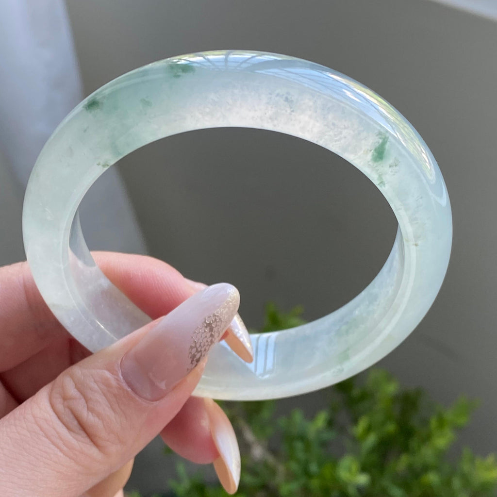 冰种飘花平安镯（57圈）（yc225911）