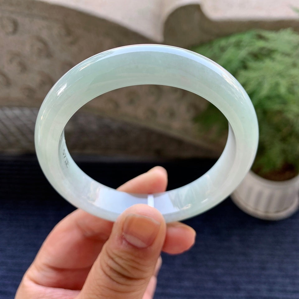 细糯种带底色平安镯（57.2mm）（yc079300）