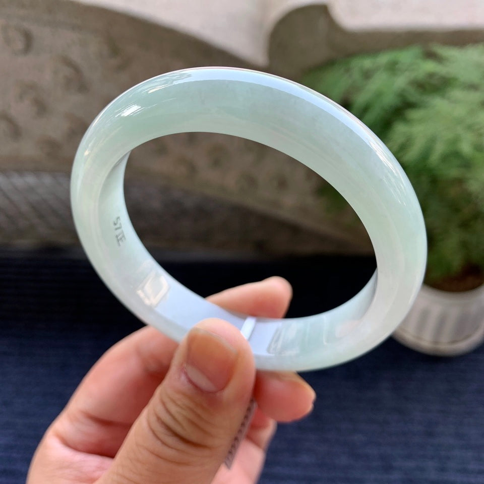 细糯种带底色平安镯（57.2mm）（yc079300）