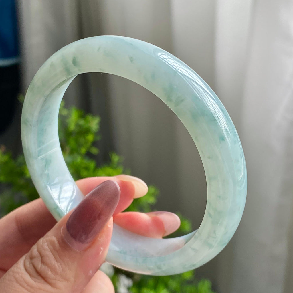 细糯种飘花平安镯（56圈）（yc202565）