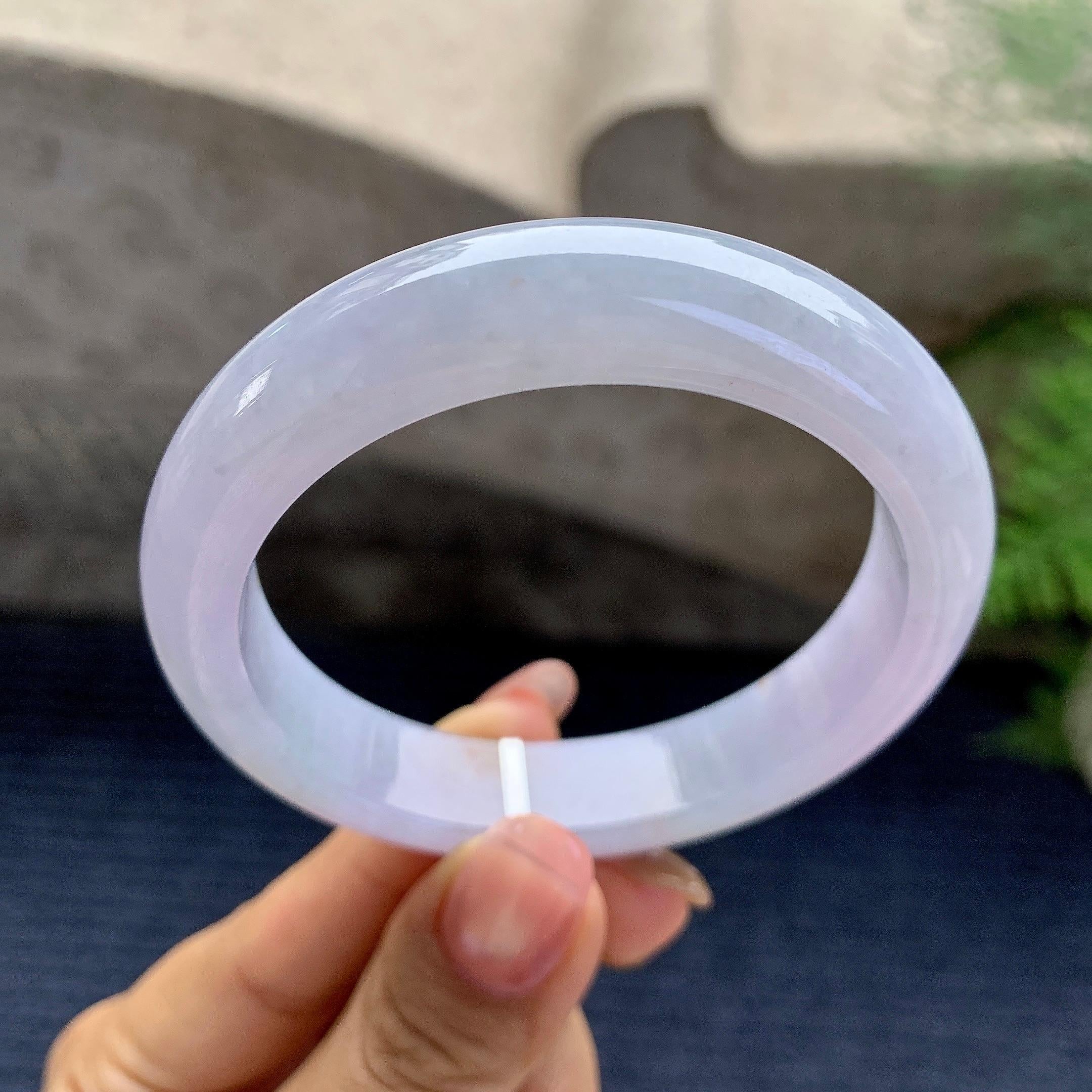 细糯种紫罗兰平安镯（53.8mm）（yc280856）