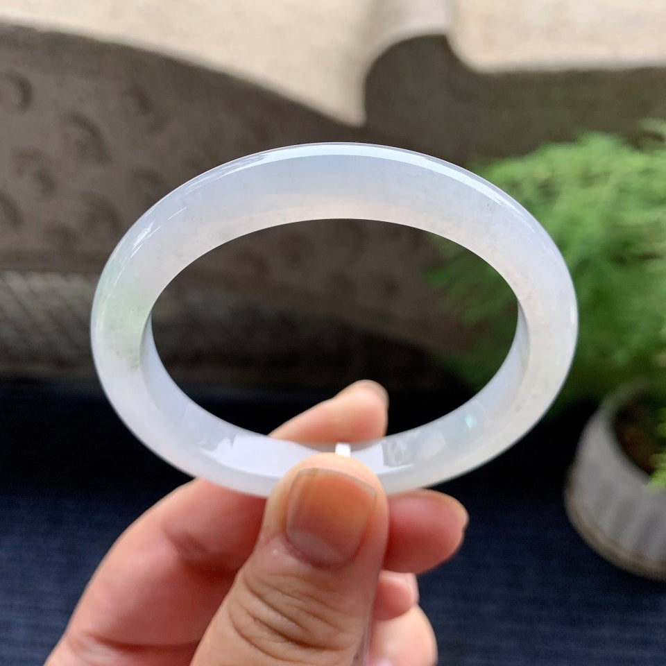 糯冰种无色贵妃手镯（52.5mm）（yc093431）