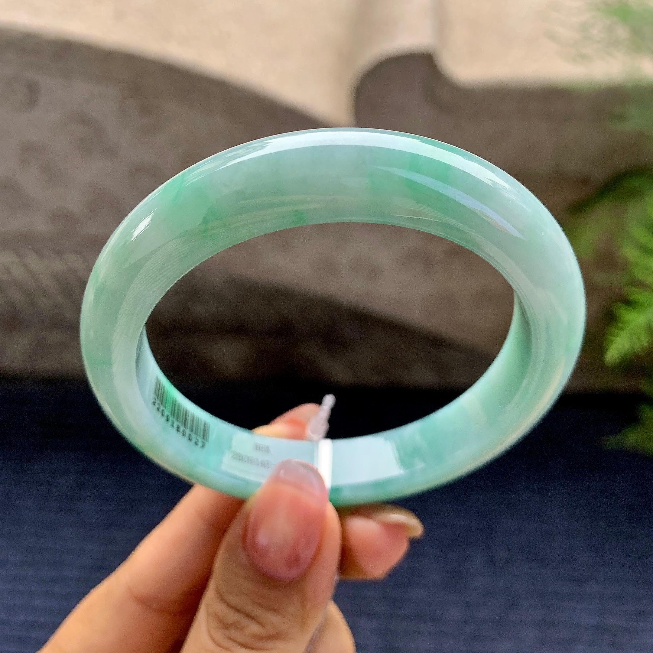 细糯种晴底平安镯（56.2mm）（yc280866）