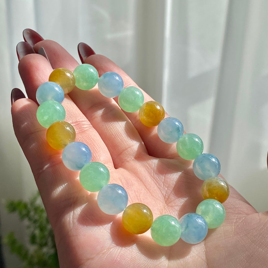 糯冰种多宝单圈手串（19颗）（yc216007）