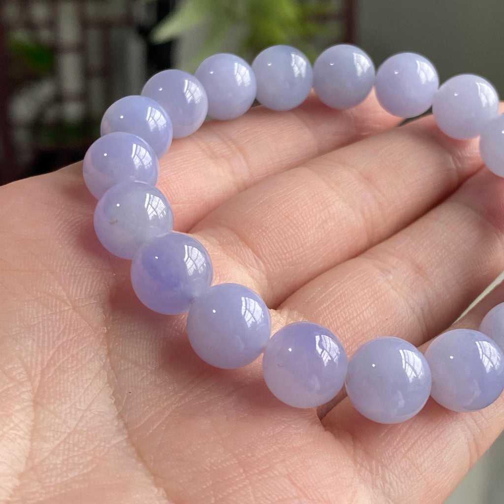 细糯种紫罗兰单圈手串（19颗）（yc196881）