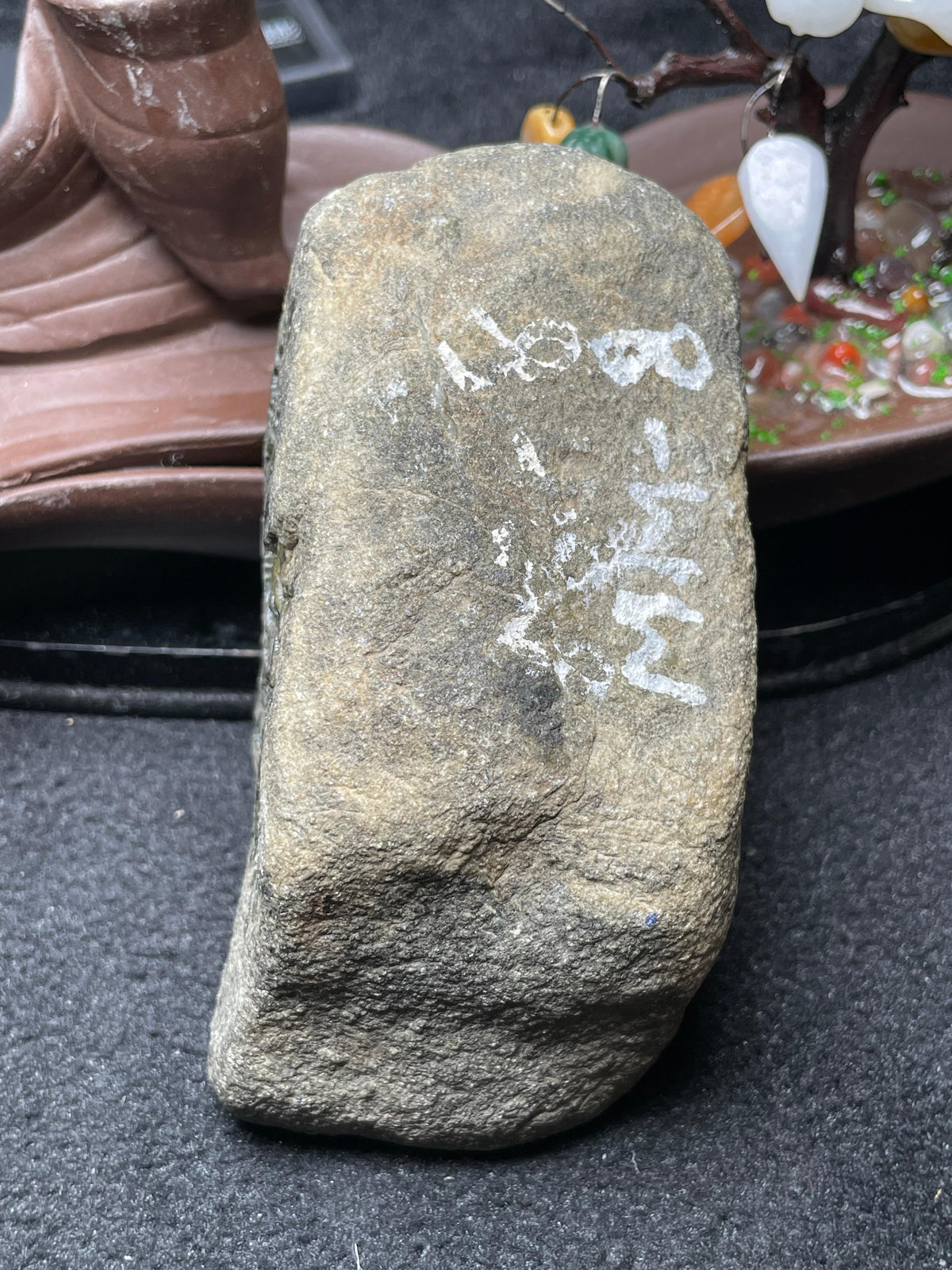 莫西沙开窗晴底飘黄牌子料（yc538903）