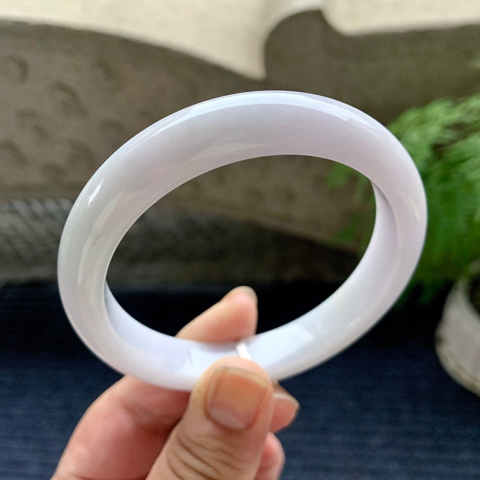 糯种淡紫罗兰平安镯（60mm）（yc113135）