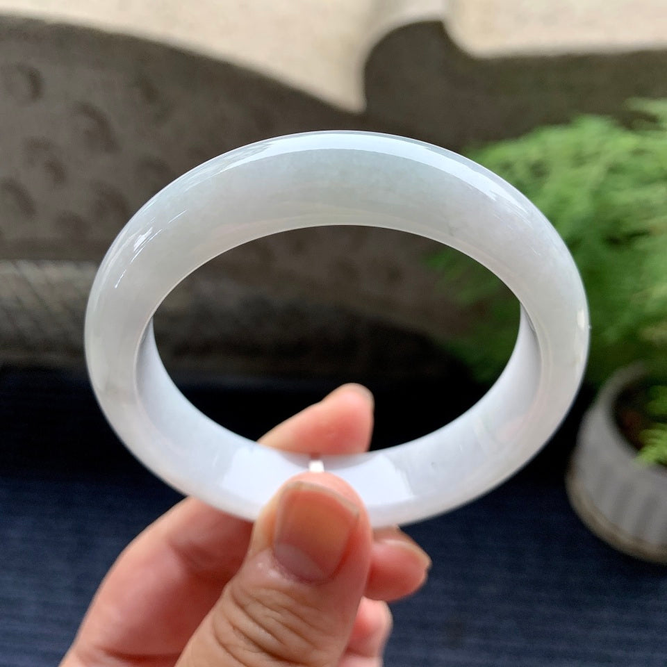 糯种无色平安镯（55.2mm）（yc093447）