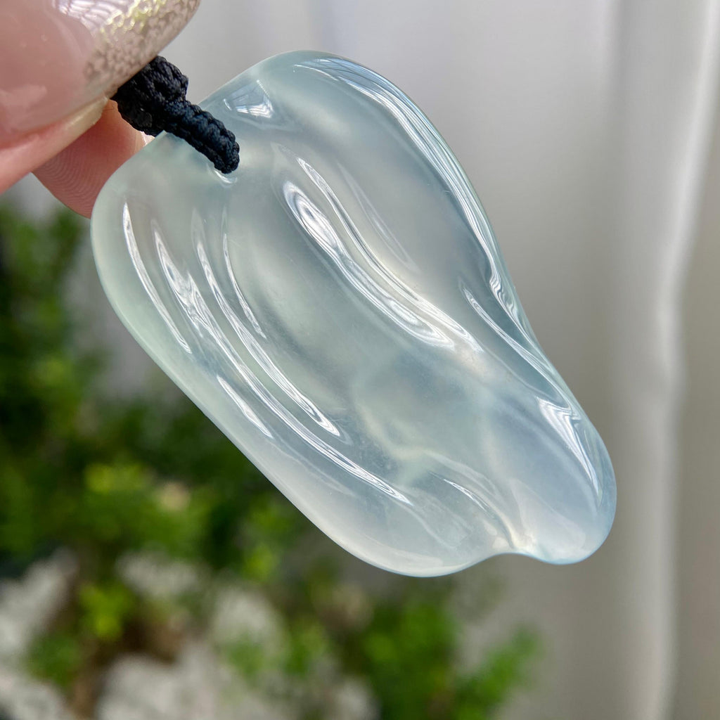 冰种淡晴底悟道牌吊坠（yc216284）