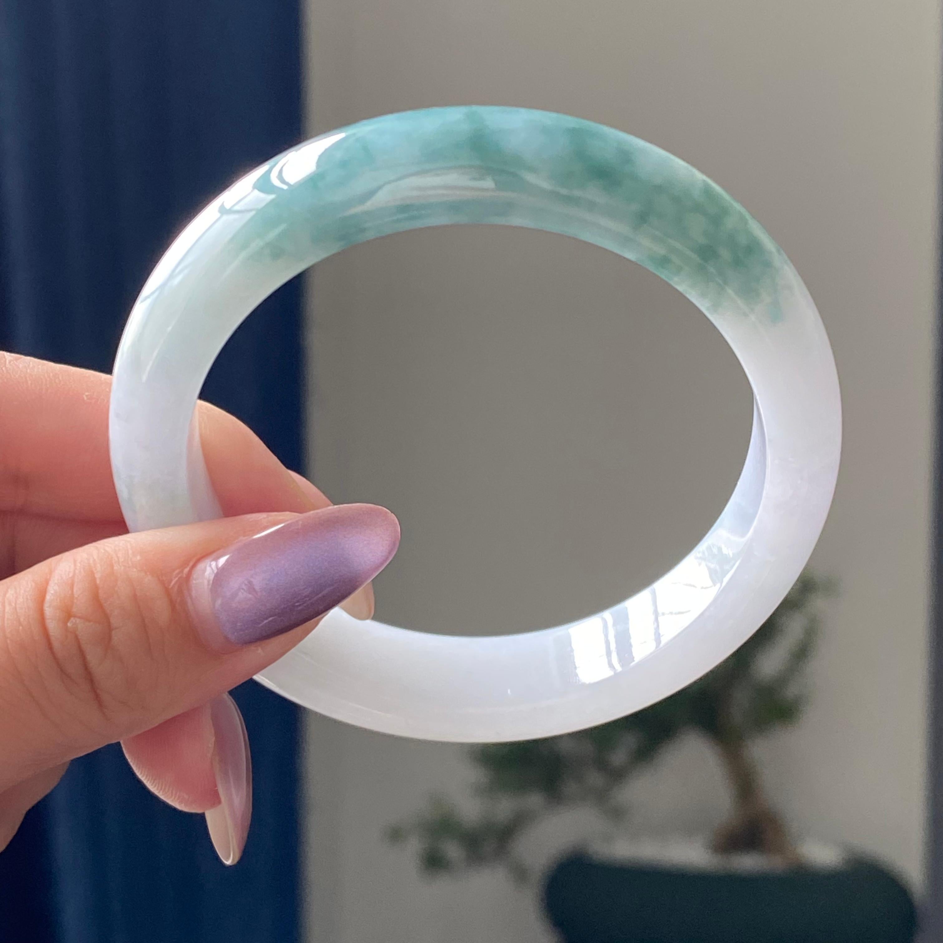 细糯种飘花平安镯手镯（57圈）（yc195379）