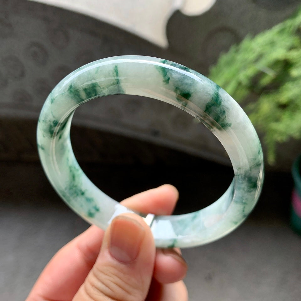 糯种飘花平安镯（56.6mm）（yc098965）