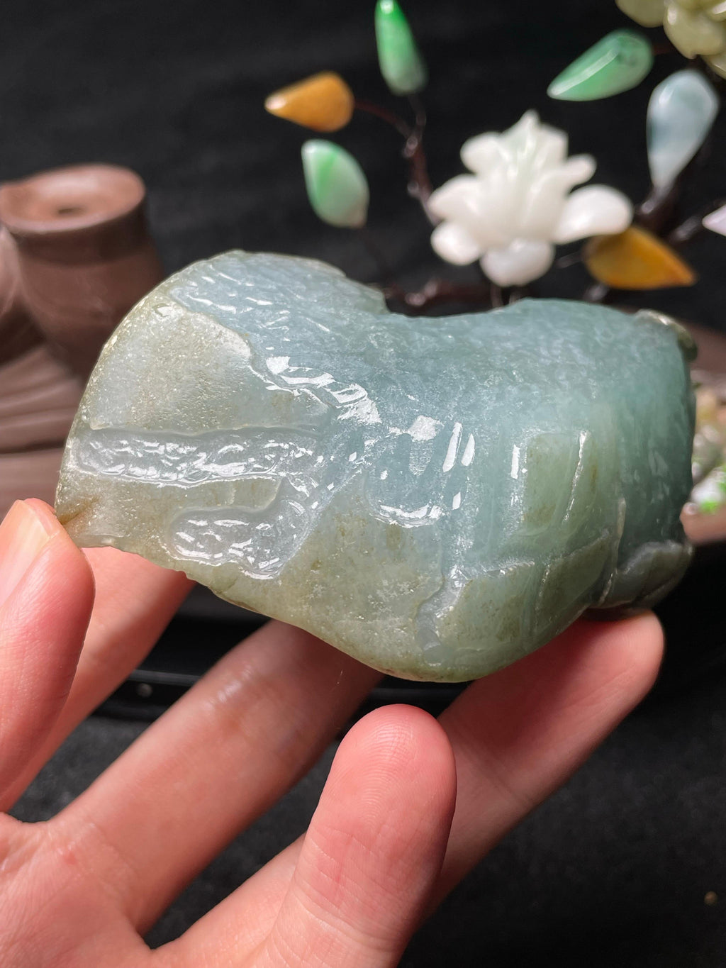 后江开窗冰飘色牌子挂件料（yc493926）
