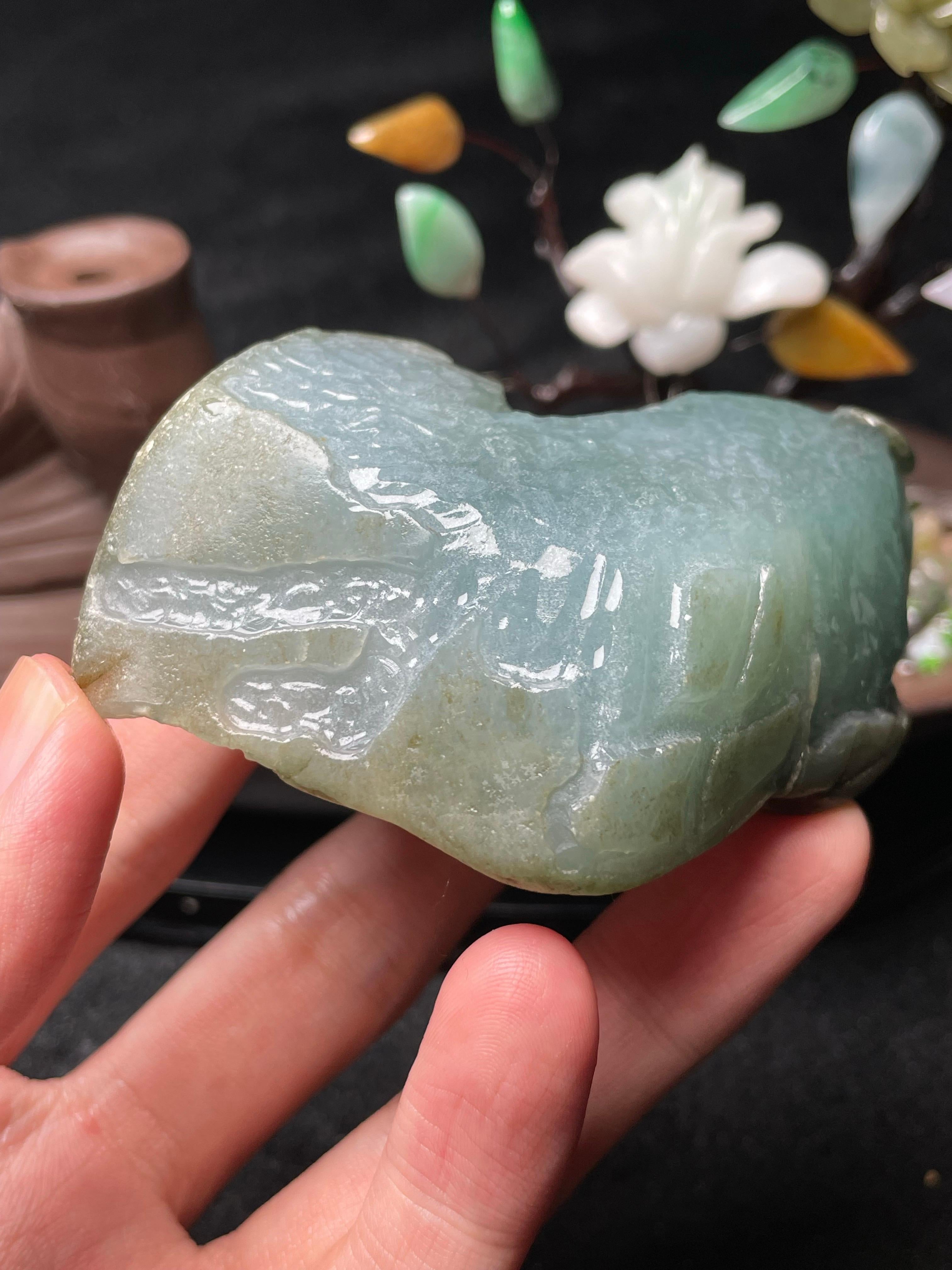 后江开窗冰飘色牌子挂件料（yc493926）