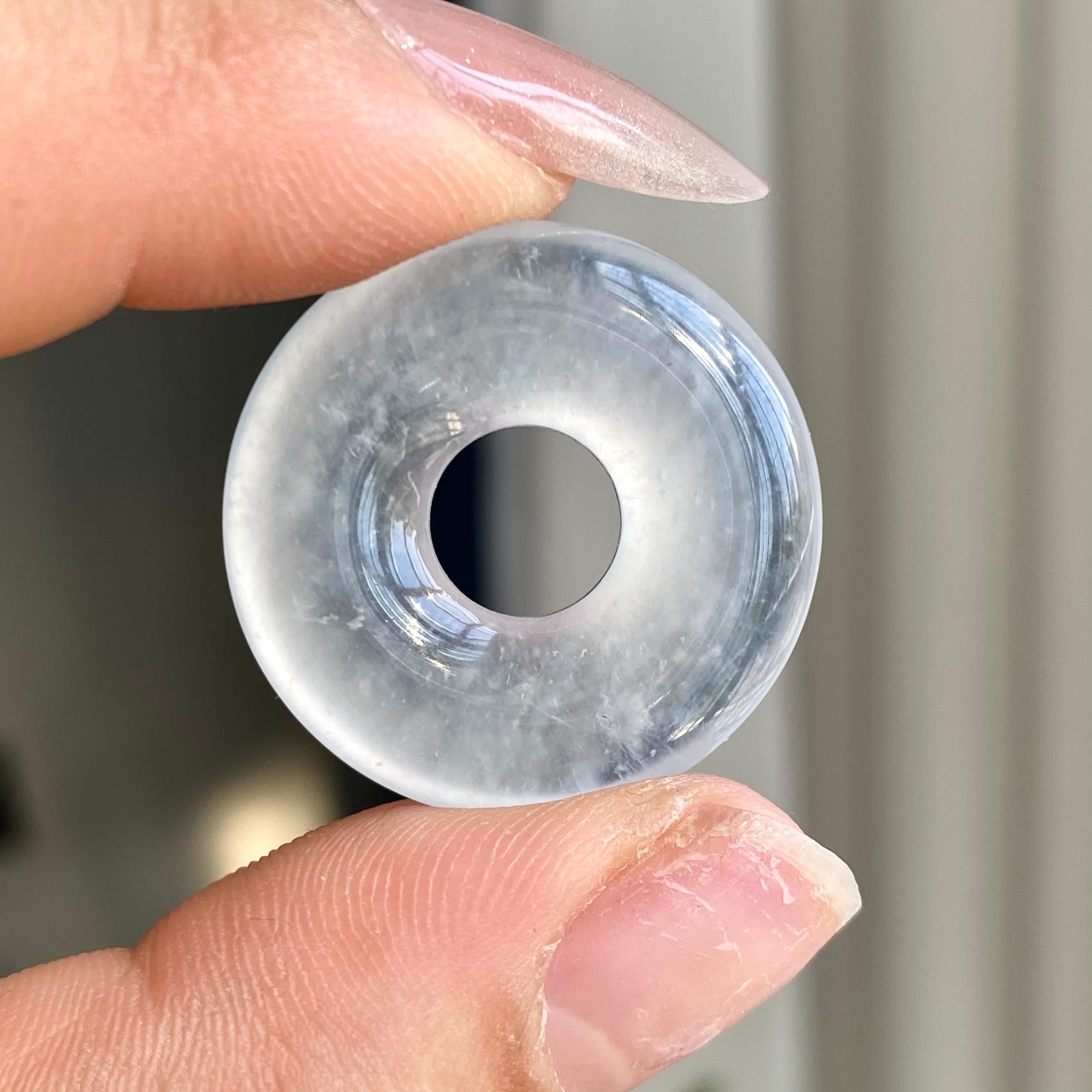 高冰种晴底平安扣吊坠（yc300257）