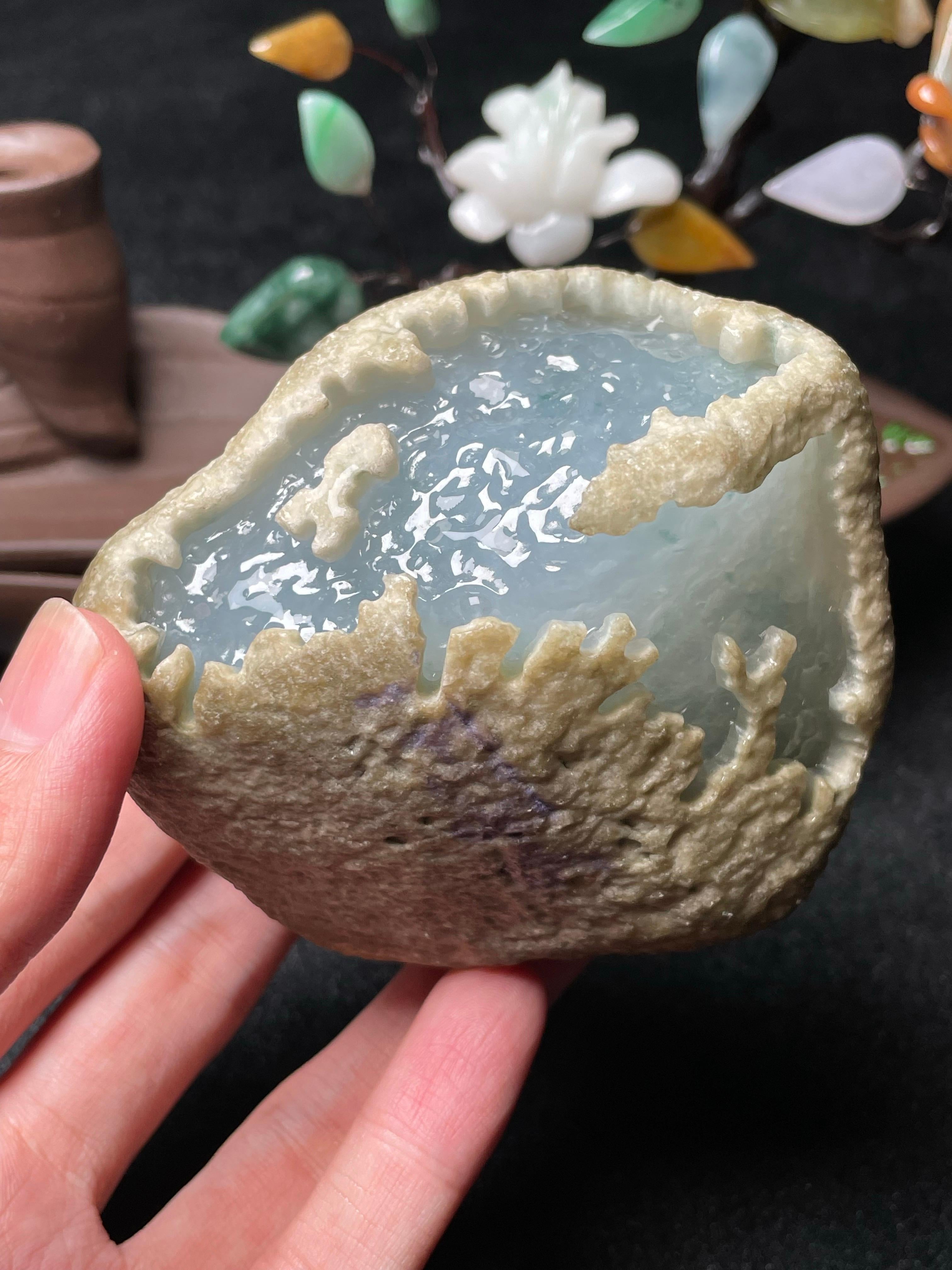 莫西沙开窗冰飘花牌子料（yc488926）