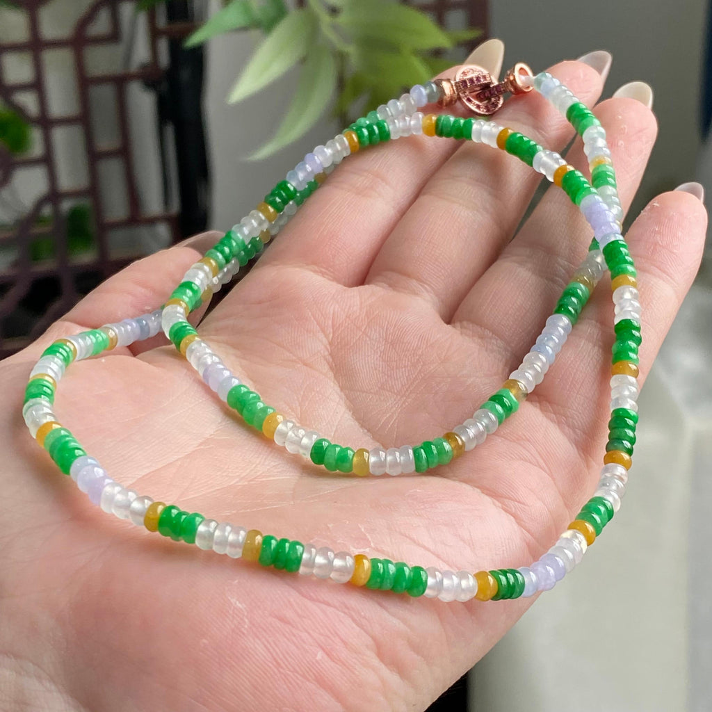 冰种多宝算盘珠珠链（yc196867）