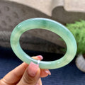 糯冰种油青色贵妃圆条手镯（55.7mm）（yc092181）
