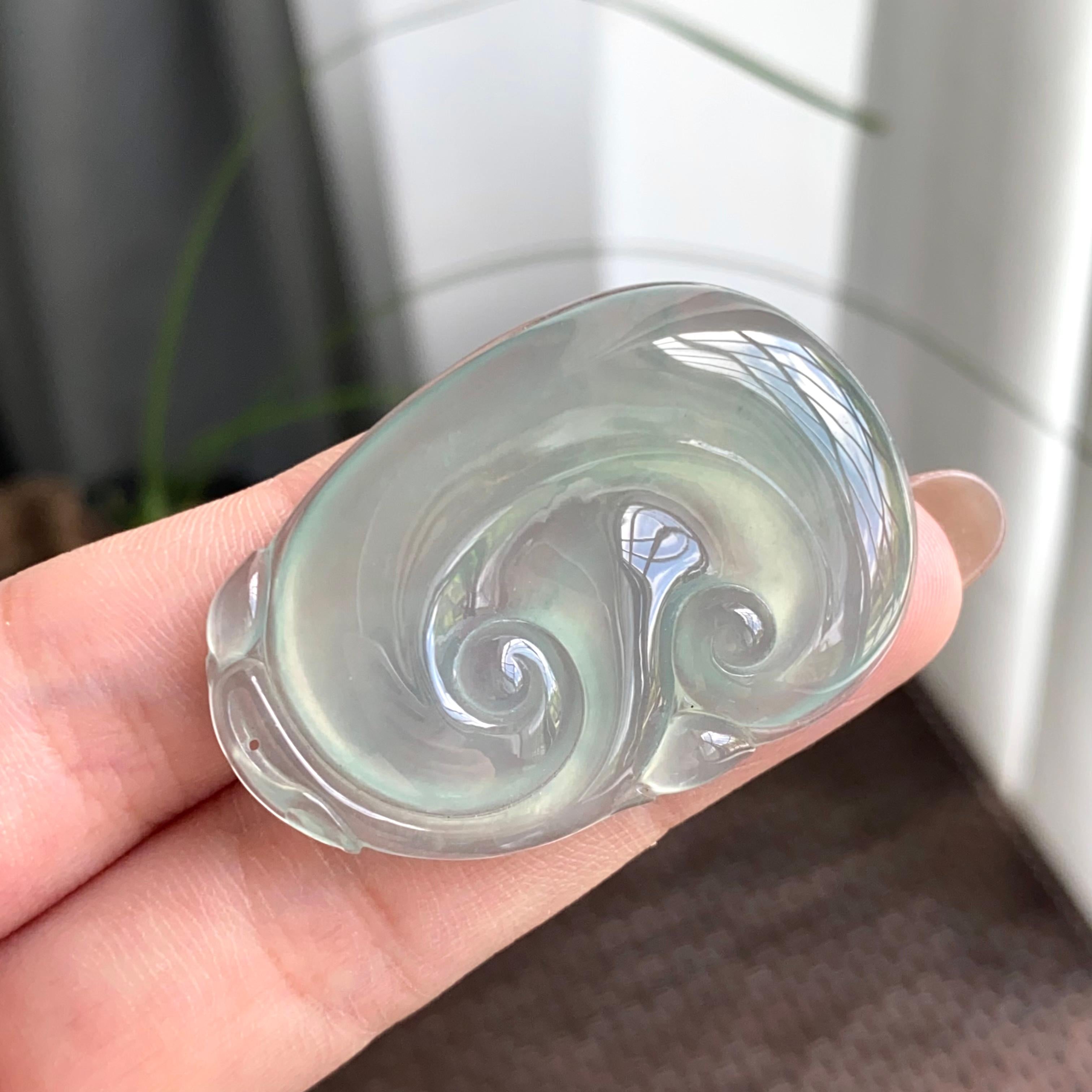 冰种晴底如意吊坠（yc263805）