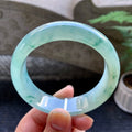 冰种飘花轮胎手镯（58mm）（TF06303323）