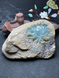莫西沙开窗冰底飘花手镯料（yc537657）