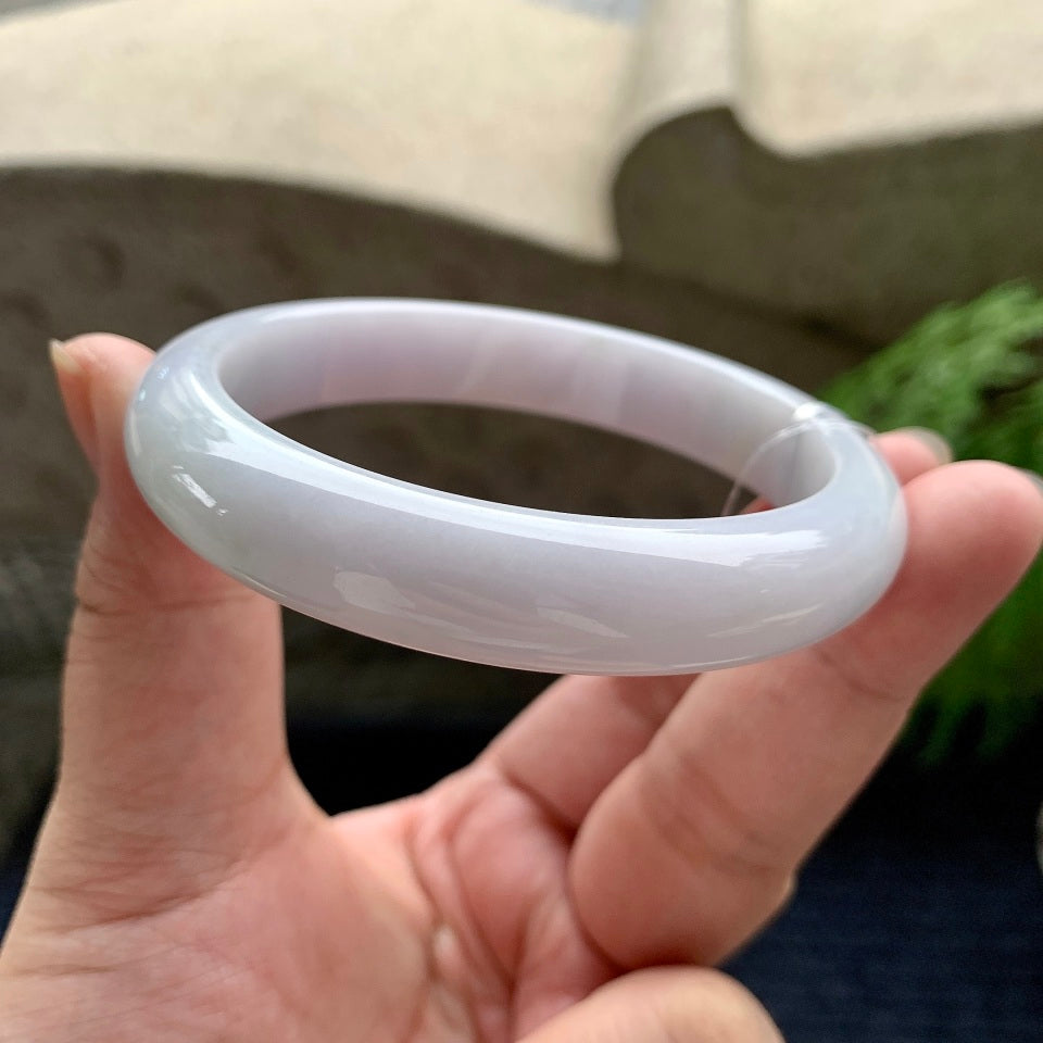 糯种淡紫罗兰平安镯（60mm）（yc113135）