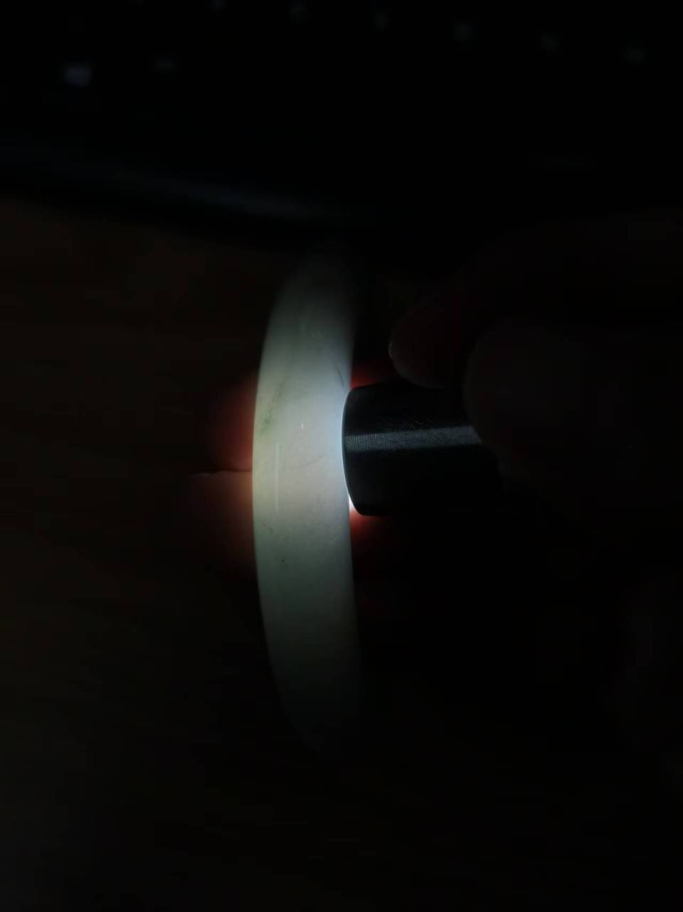 细糯种飘花平安镯（61.6mm）（yc116112）