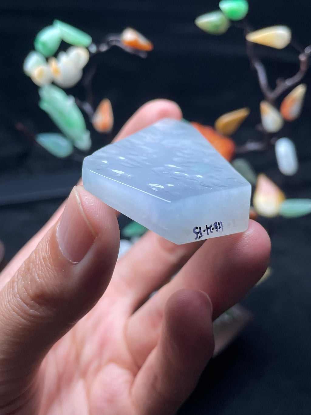 淡春紫翡翠片料（yc708087）