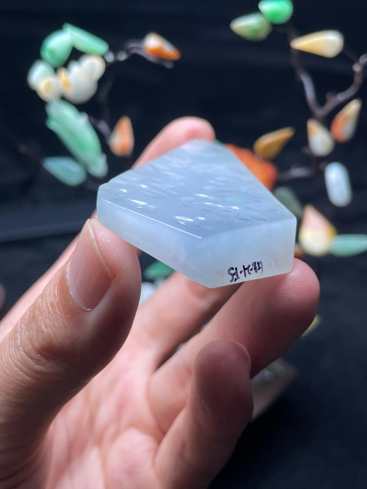 淡春紫翡翠片料（yc708087）