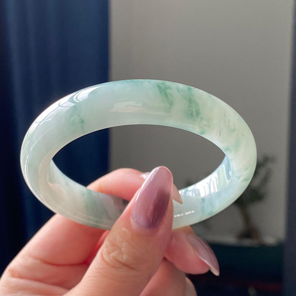 细糯种飘花平安镯手镯（55圈）（yc195223）