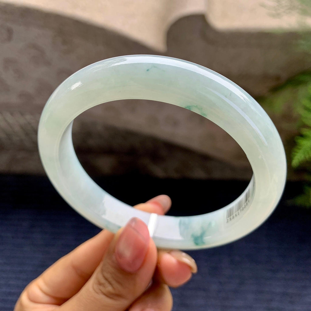 细糯种飘花平安镯（61.2mm）（yc280873）