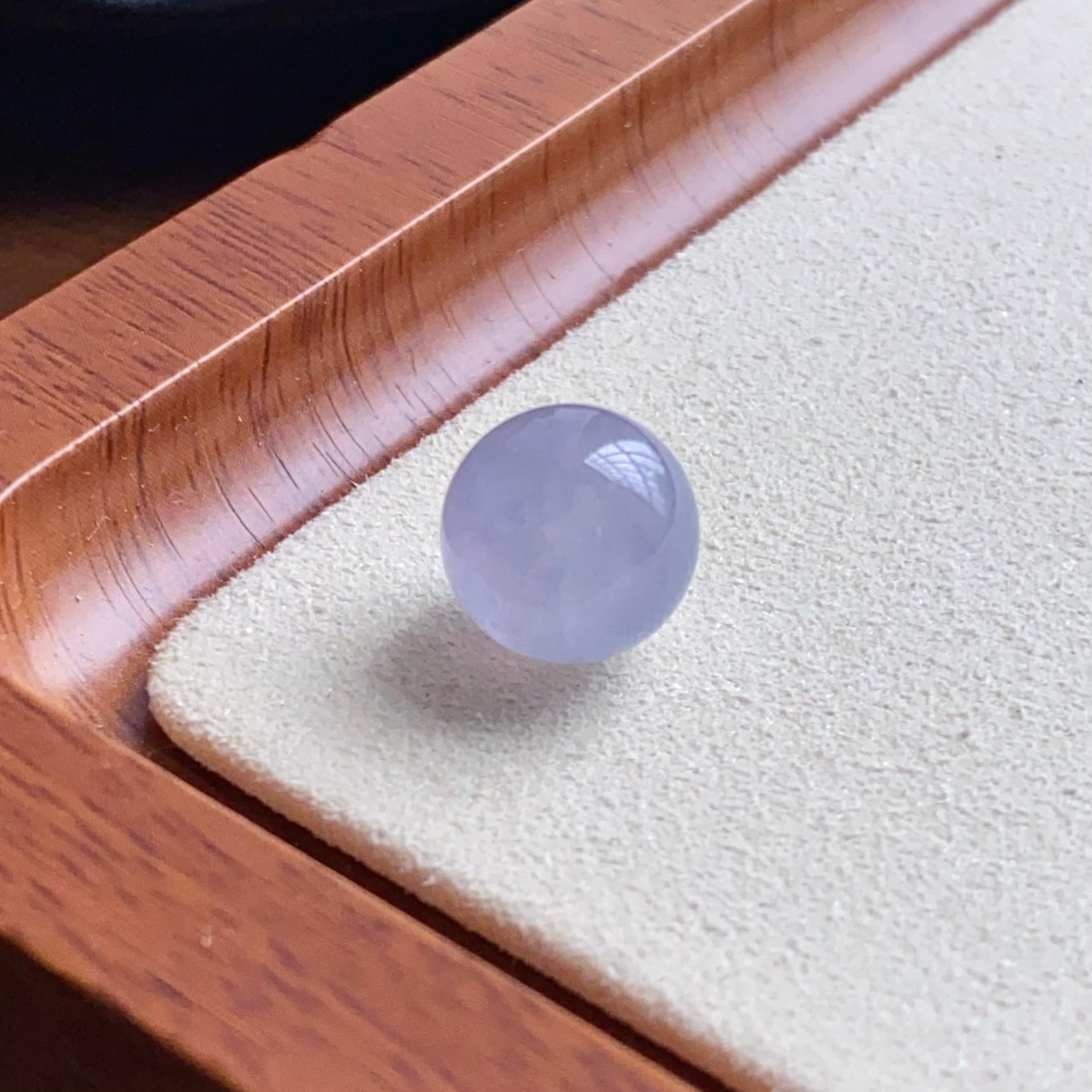 冰种紫罗兰单珠（yc260842）