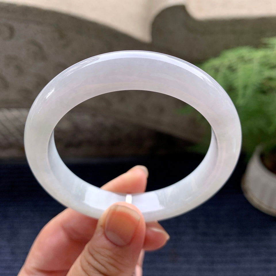 糯种无色平安镯（57.4mm)（yc089981）