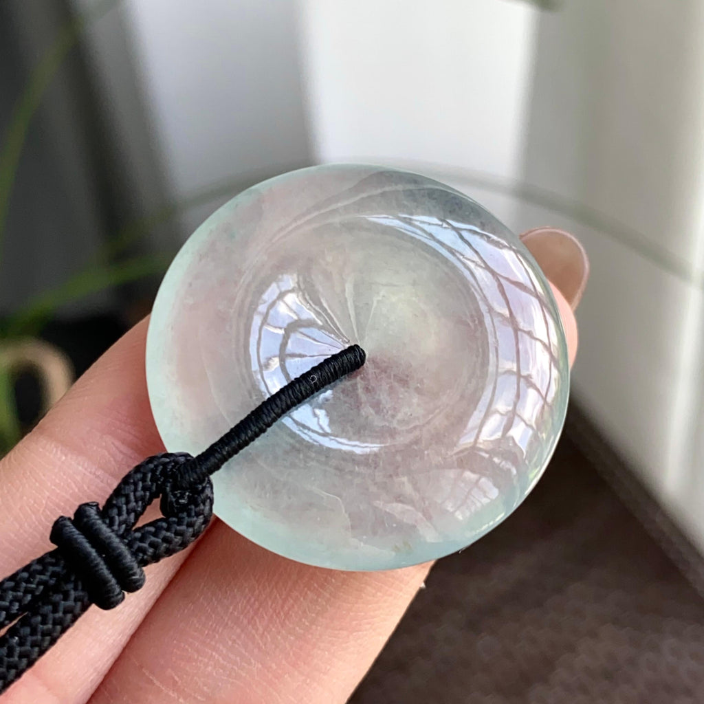 冰种晴底平安扣吊坠（yc263864）